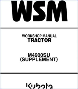 kubota m4900su workshop manual, kubota workshop manual, kubota m4900su