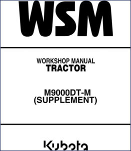 kubota m9000dt workshop manual, kubota workshop manual, kubota m9000dt