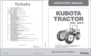 kubota m96sdtsm 2010 operators manual, kubota manual, kubota m96sdtsm