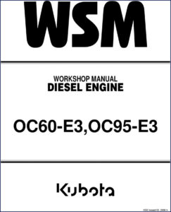 kubota oc60, oc95 2008 workshop manual, kubota workshop manual, kubota oc60,