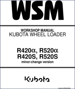 kubota r420α r520α r420s r520s workshop manual, kubota workshop manual, kubota r420α