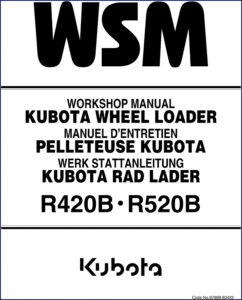 kubota r420b r520b workshop manual, kubota workshop manual, kubota r420b