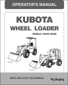 kubota r420s r520s operators manual, kubota manual, kubota r420s