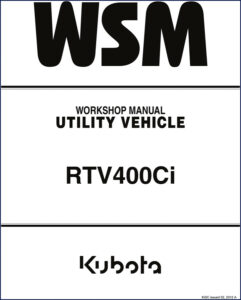 kubota rtv400ci 2012 workshop manual, kubota workshop manual, kubota rtv400ci