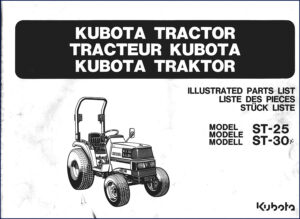 kubota st, kubota manual