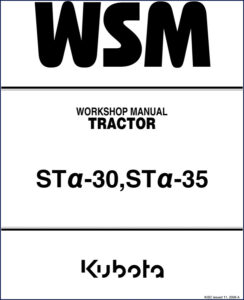 kubota stα, kubota manual