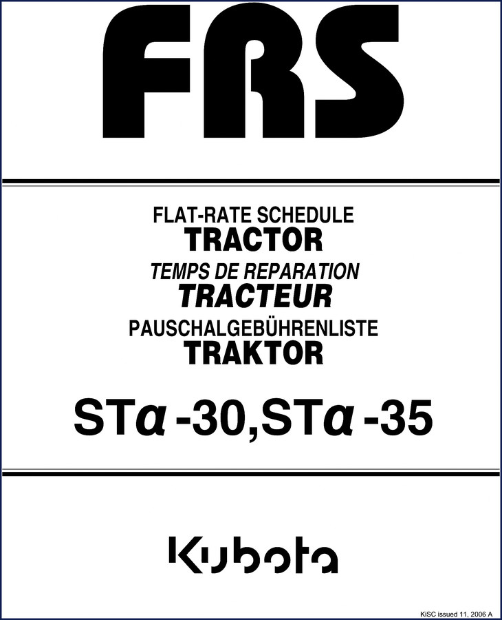 kubota sta, kubota manual