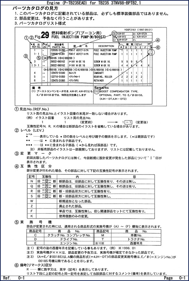 kubota tb235 1997 parts catalog, kubota parts catalog, kubota tb235