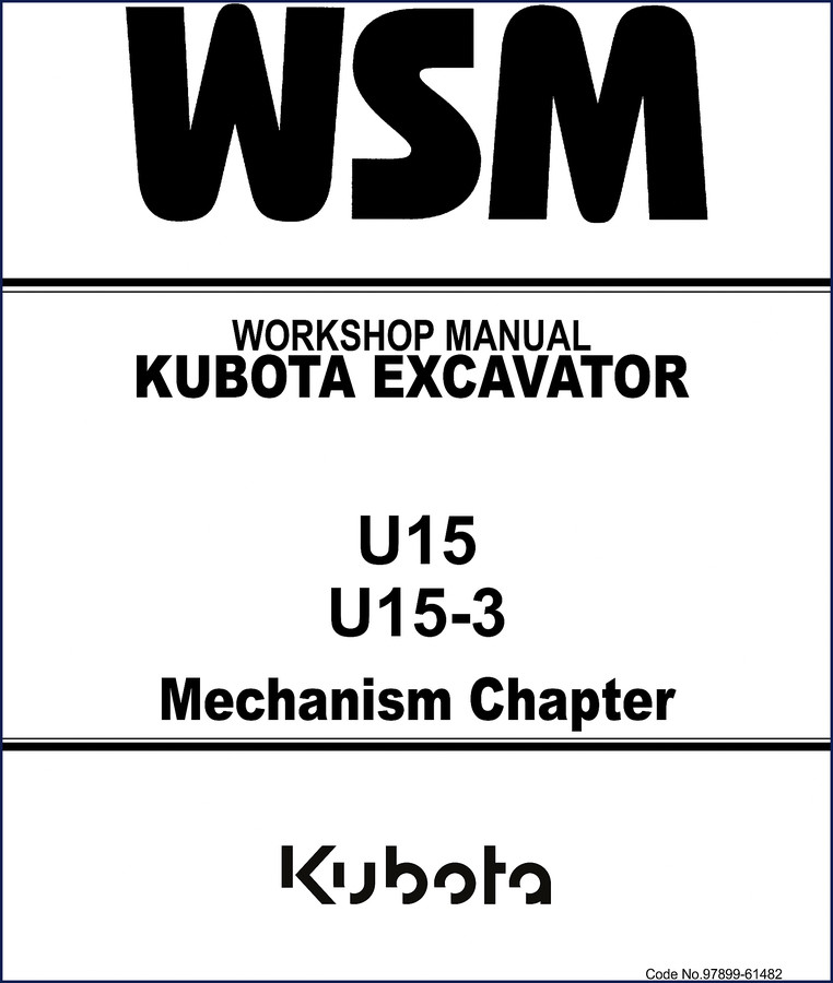 kubota u15, u15, kubota manual, kubota u15,
