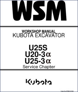 kubota u25s, u20, kubota manual, kubota u25s,