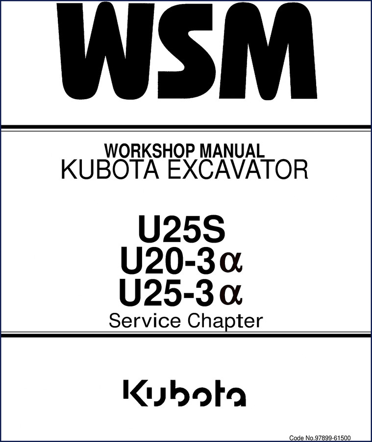 kubota u25s, u20, kubota manual, kubota u25s,