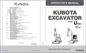kubota u48, kubota manual