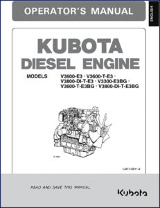 kubota v3600, kubota manual