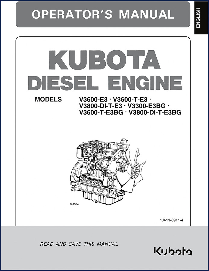 kubota v3600, kubota manual