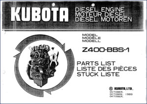 kubota z400, kubota manual