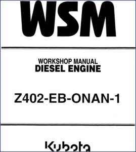 kubota z402, kubota manual