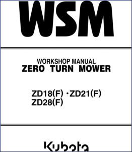 kubota zd18, zd18f, zd21, zd21f, zd28 workshop manual, kubota workshop manual, kubota zd18,