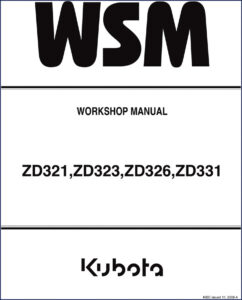 kubota zd321, zd323, zd326, zd331 2008 workshop manual, kubota workshop manual, kubota zd321,