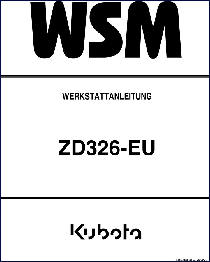 kubota zd326, kubota manual