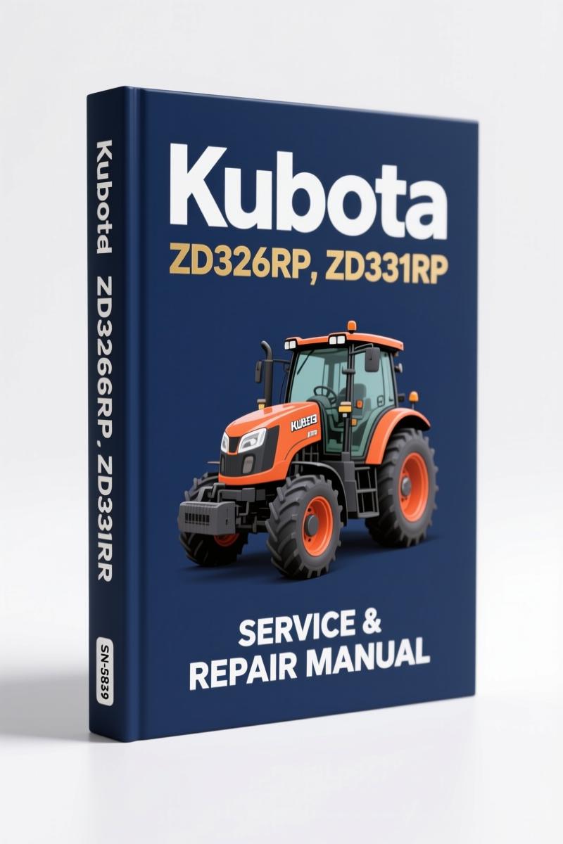 kubota zd326rp zd331rp 2009 workshop manual, kubota workshop manual, kubota zd326rp