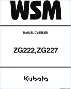 kubota zg222, zg227 2009 workshop manual, kubota workshop manual, kubota zg222,