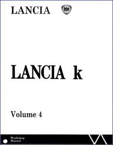 lancia k workshop manual, lancia workshop manual, lancia k