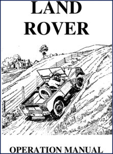land rover standard vehicle, station wagon, welding outfit, land rover manual, land rover rover