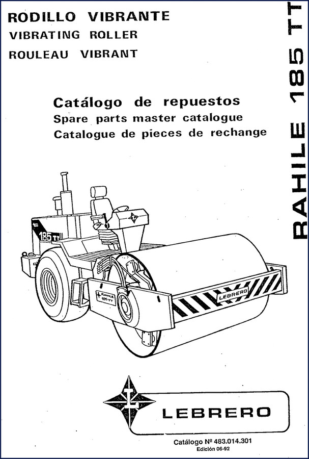 Lebrero 185 TT 1992 Parts Catalog – Factory Spare Parts – OEM Service Manual