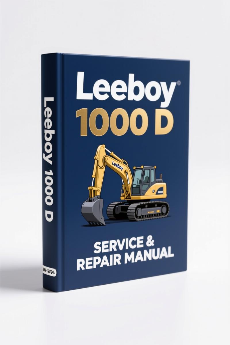 Leeboy 1000 D Service Manual – Factory Specs for Tilt Hopper Paver – OEM Service Manual