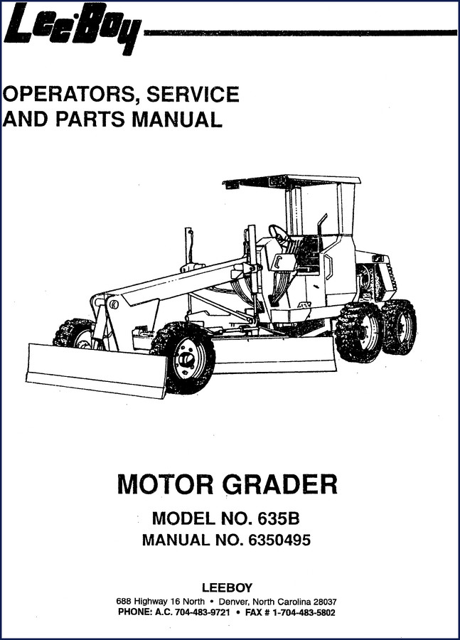 leeboy 635b operators manual, leeboy manual, leeboy 635b