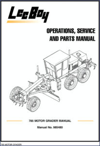 Leeboy 785 Operators Manual – OEM Factory PDF (293 Pages)