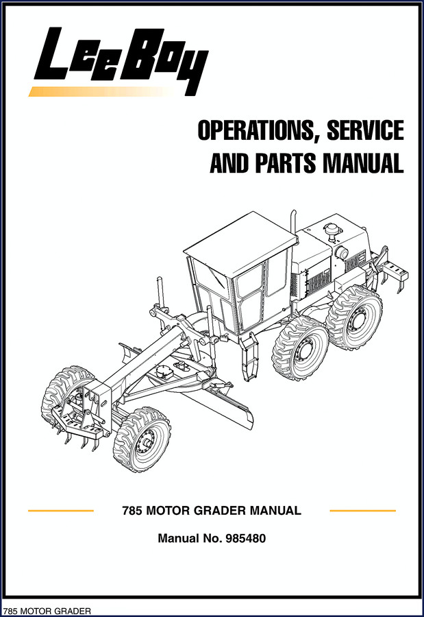 Leeboy 785 Operators Manual – OEM Factory PDF (293 Pages)