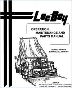 leeboy 8000 bh parts catalog, leeboy parts catalog, leeboy 8000