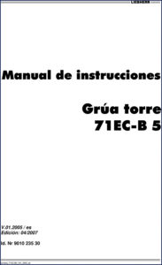 liebherr 71ec, liebherr manual