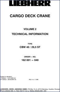 liebherr cbw 40 & cbw 40/29,5 st technical, liebherr manual, liebherr cbw
