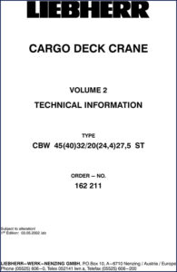 liebherr cbw 45 2002 technical manual, liebherr manual, liebherr cbw