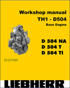 liebherr d 504 na, d 504 t, d, liebherr workshop manual, liebherr d