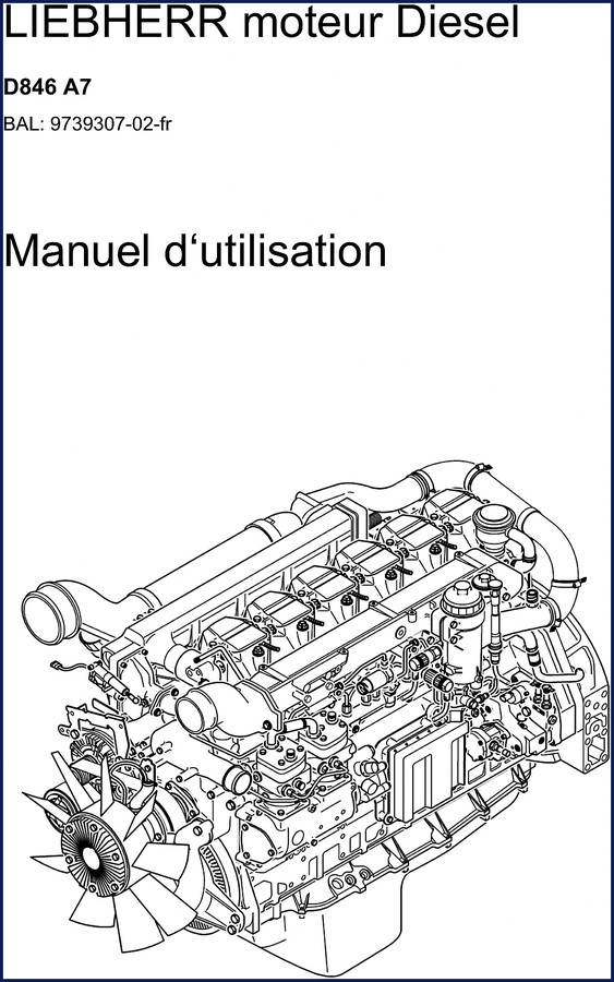 liebherr d846 2009 user manual, liebherr manual, liebherr d846