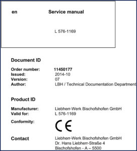 liebherr l 576 2014 service manual, liebherr service manual, liebherr l