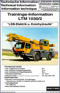 liebherr ltm 1030/2 1999 training manual, liebherr manual, liebherr ltm