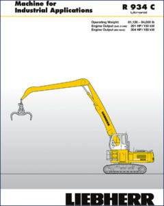 liebherr r 934 c technical manual, liebherr manual, liebherr r