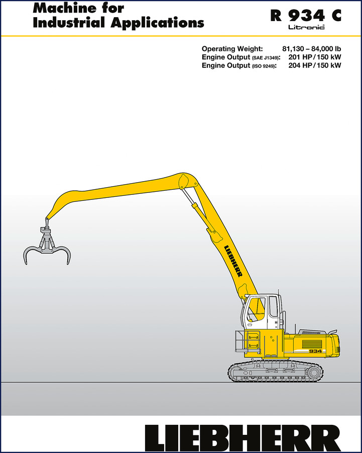 liebherr r 934 c technical manual, liebherr manual, liebherr r