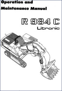 liebherr r984 c 2008 service manual, liebherr service manual, liebherr r984