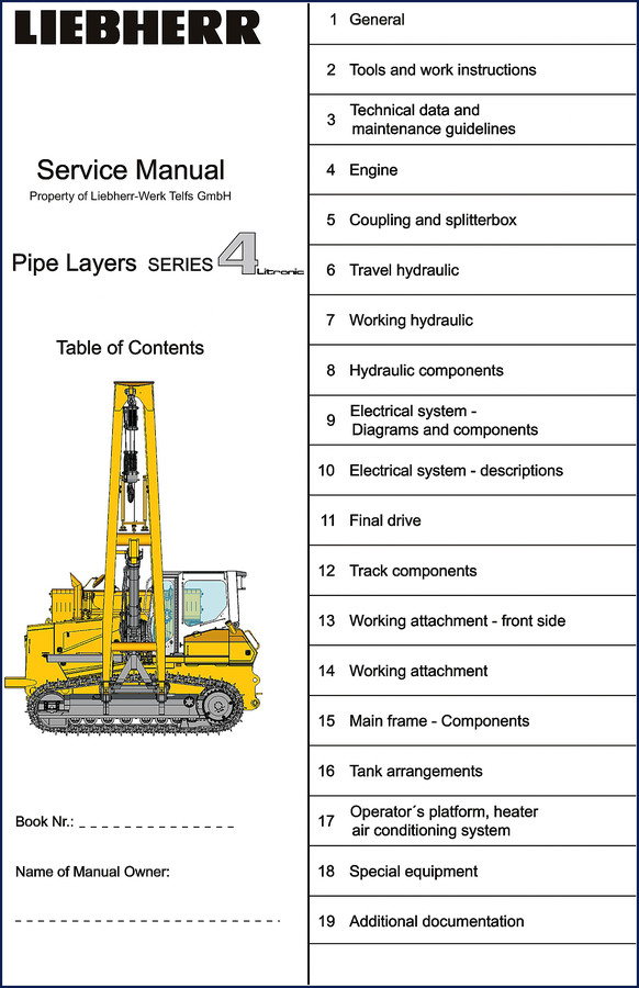 liebherr rl 2008 service manual, liebherr service manual, liebherr rl