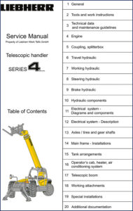 liebherr serie 4 2013 service manual, liebherr service manual, liebherr serie