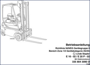 linde e 16, linde manual, linde e