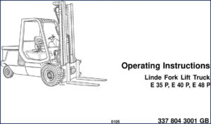 linde e 35 p, e 40 p, e, linde manual, linde e