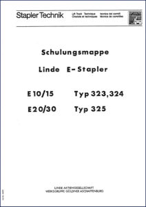 linde e20, e30, e10, e15 training manual, linde manual, linde e20,