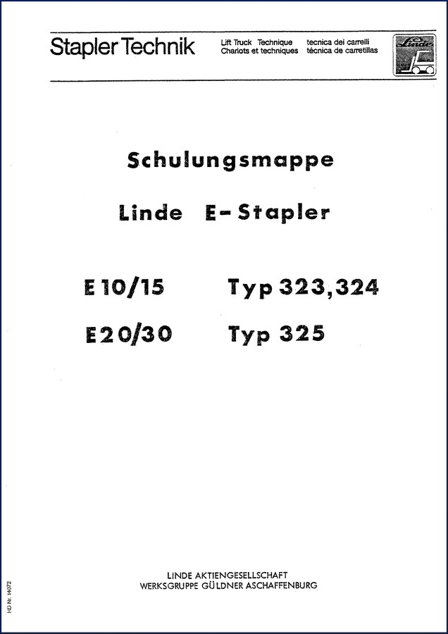 linde e20, e30, e10, e15 training manual, linde manual, linde e20,