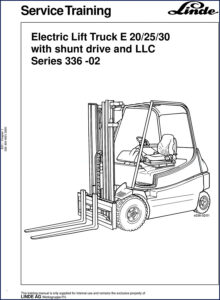 linde e20, e25, e30 training manual, linde manual, linde e20,